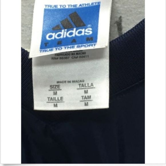 New England Patriot Adidas Football Blue Windbreak - Picture 4 of 5